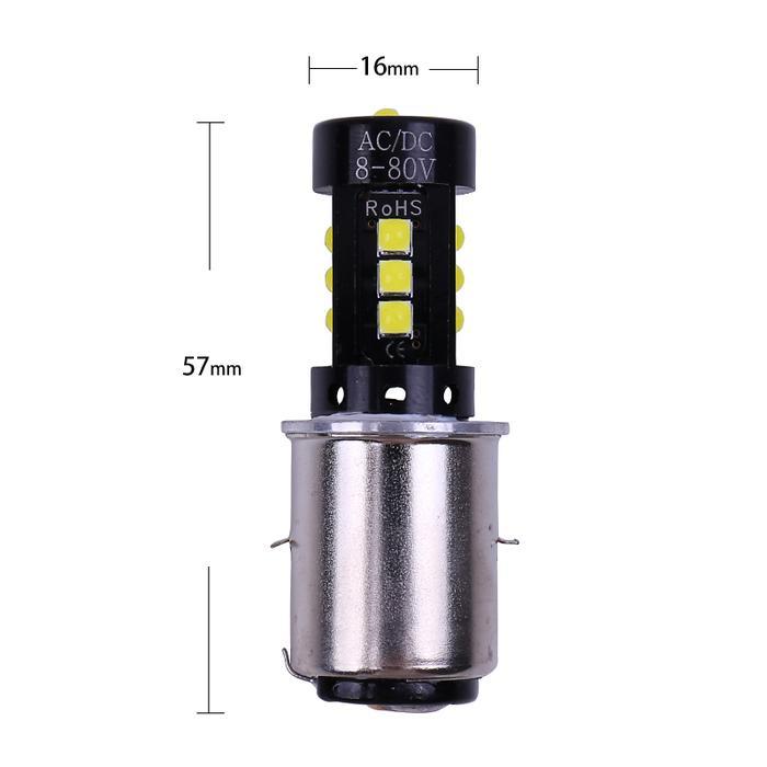 1 Buah Lampu Led Sepeda Motor Ba20D Led Lampu Depan Sepeda Motor Lampu Putih Warna Sepeda Motor