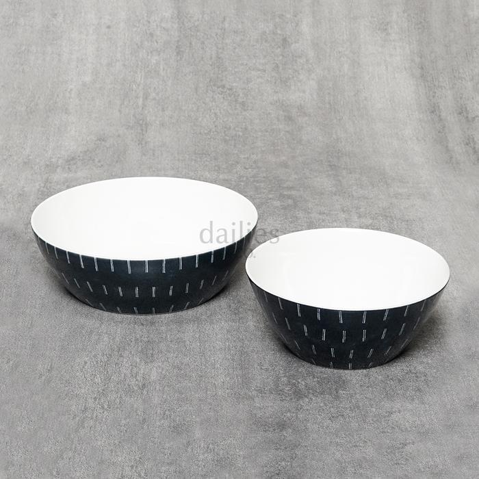 Saint James Straw Dark Bowl/ Mangkok Makan Keramik