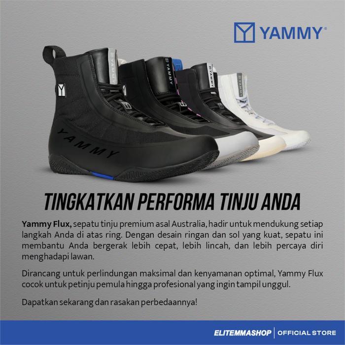 YAMMY Flux Mid Boxing Boots Sepatu Tinju Boxing Shoes, Sepatu Boxing.