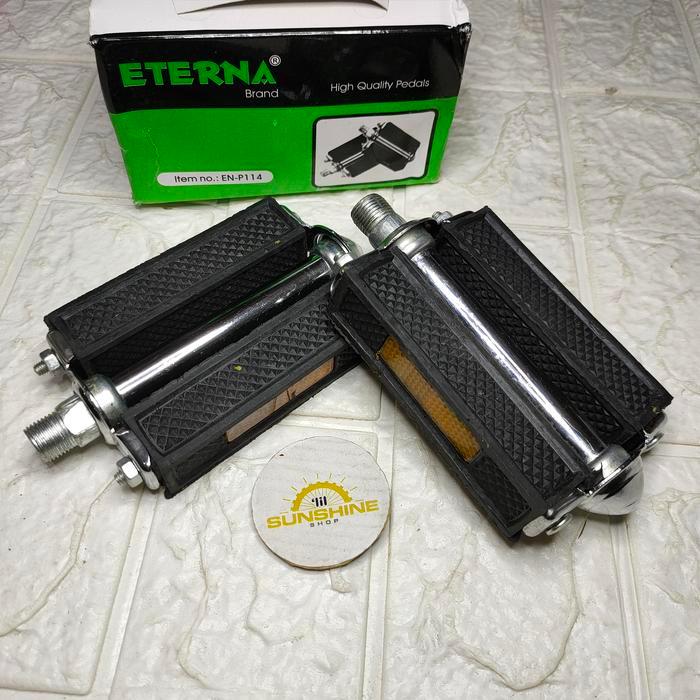 Pedal Karet ETERNA EN-P115 As Besar Untuk Sepeda Pancal Onthel Mini Phoenix Ontel Jengki Jadul