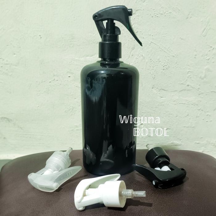 Botol Spray Triger 500 ML Hitam / Botol PET 500ml Hitam Spray Trigger