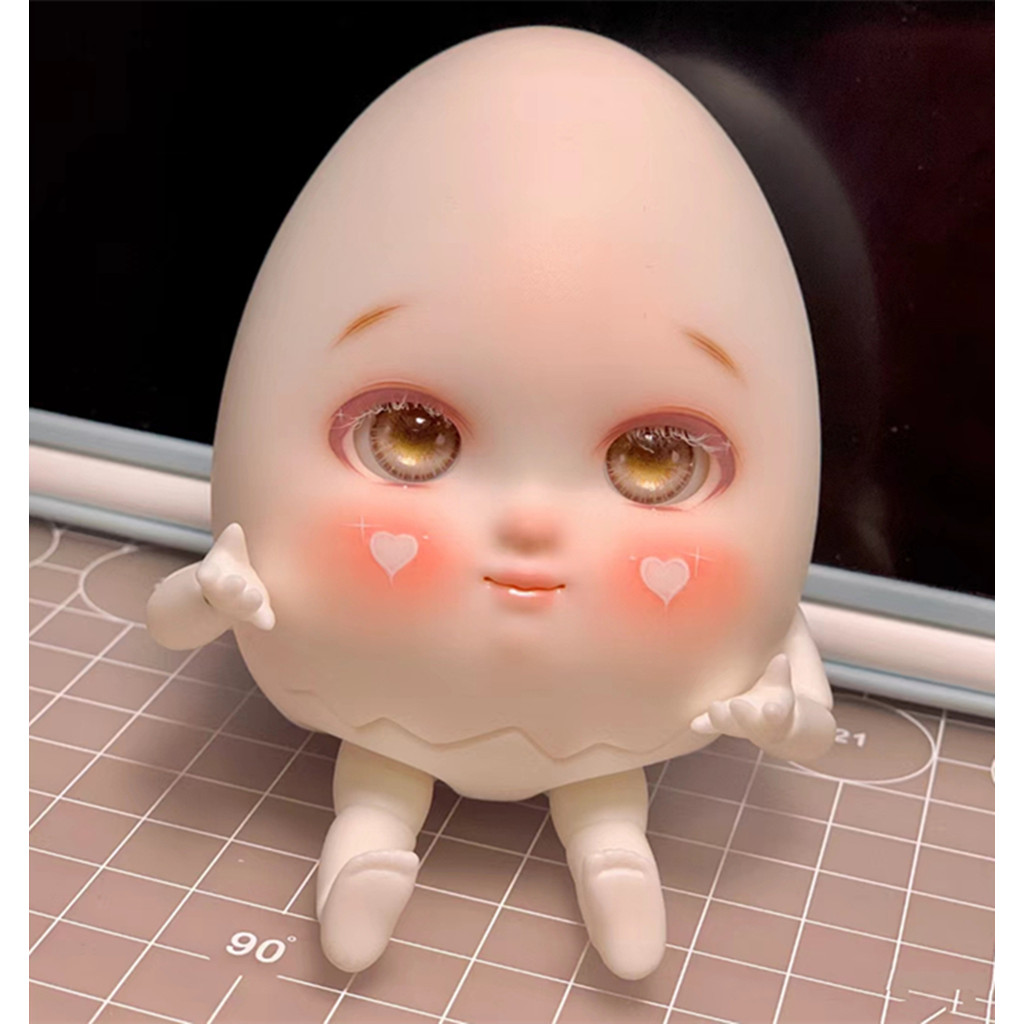Qbaby Doll store 1/12 regalos de juguetes de resina de huevo humano