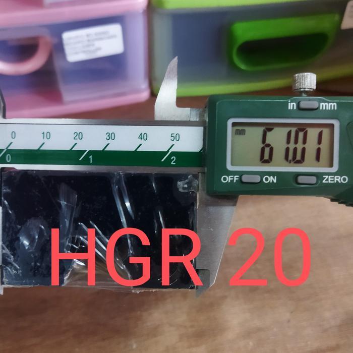 [] Dust Cover linear guide HGR 20 lebar rail 20mm cnc laser milling