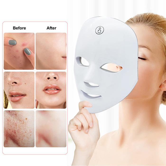 Promo Led Mask Photon Therapy Alat Perawatan Wajah 7 Light Warna Led Mask Photon Therapy