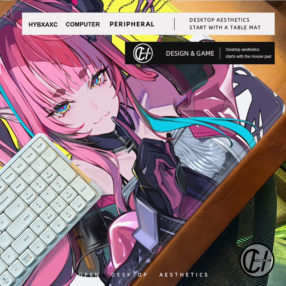 HYBXAXC Game Arknights Endfield Yvonne Mouse Pad Non-slip Rubber Gamer Balance Computer Decoracion