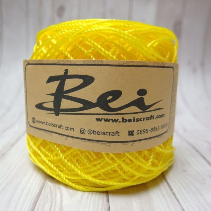 Benang Rajut Nilon / Nylon D27 Warna Kuning Kenari