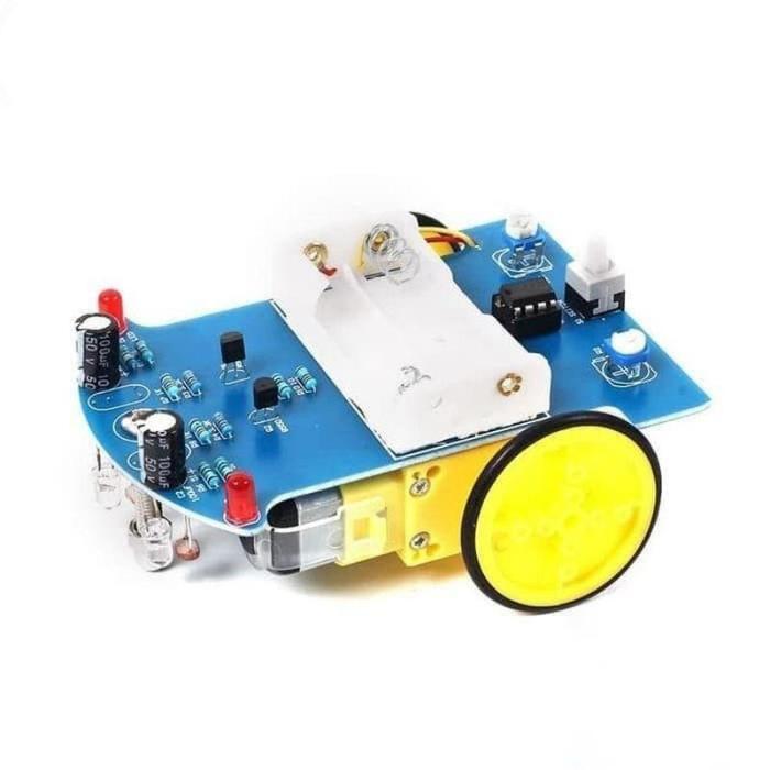 DIY Kit Robot Tracking Line Follower Mainan Anak Line Tracking Smart Car Robot Line Follower Mobil