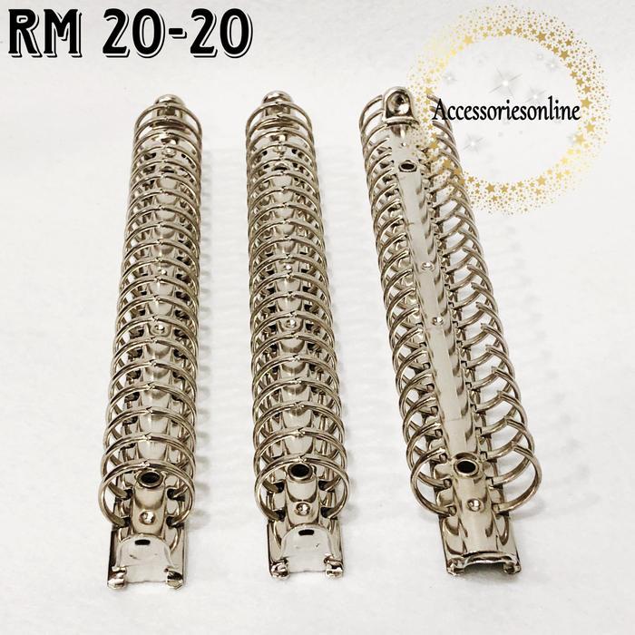 Ring binder/Ring AGENDA /Ring mekanik 20 lubang (RING) / 20-20R Nickel