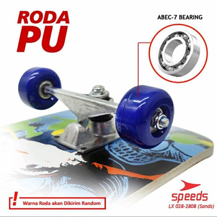Promo Skateboard Fullset Dewasa Besar Alas Pasir Kayu Skate Board 2808 Sand Original