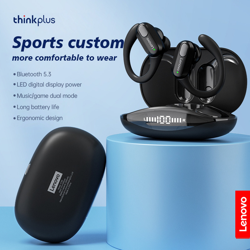 Original Lenovo XT80 Sports Wireless Earphones with Mics, LED Power Display,Hifi Stereo Sound