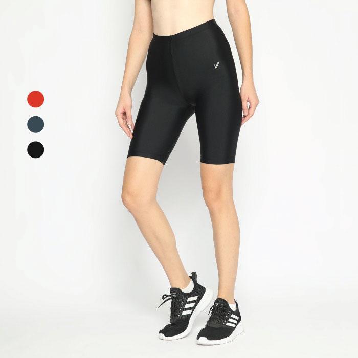 Lee Vierra - Legging Basic Short, Celana Legging Pendek Nylon Wanita