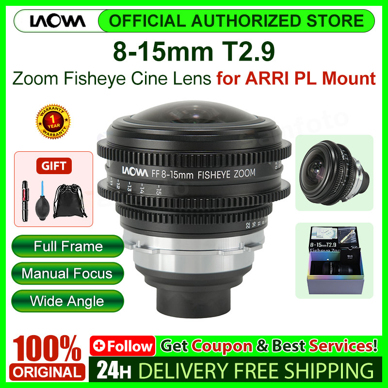 BESTPRICE Venus Optics Laowa 8-15mm T2.9 FF Zoom Fisheye Cine Lens Full Frame Ultra Wide Angle T2.9-