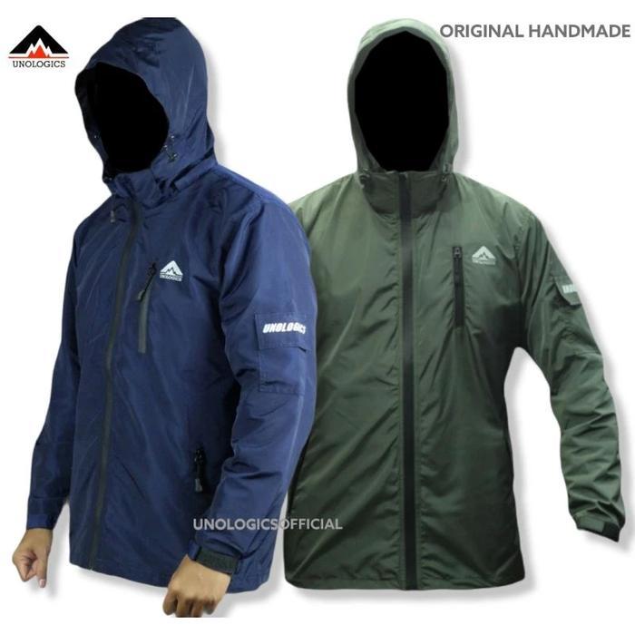 Eiger - - Jaket Outdoor Pria Wanita Parasut Gunung Waterproof Anti Air Anti Angin Running Sporty .