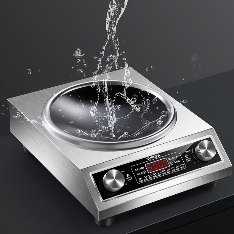 Concave induction cooker household 5000W cooking induction cooker induction cooktop electric hot