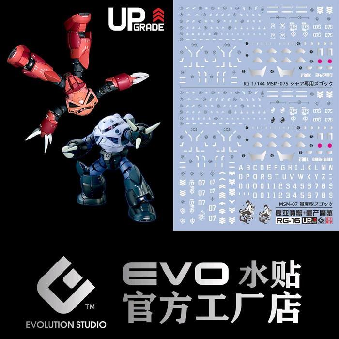 PROMO RG 1/144 ZGOK Z'GOK COMMANDER TYPE/CHAR Z'GOK WATER DECAL EVOLUTION MONSTER