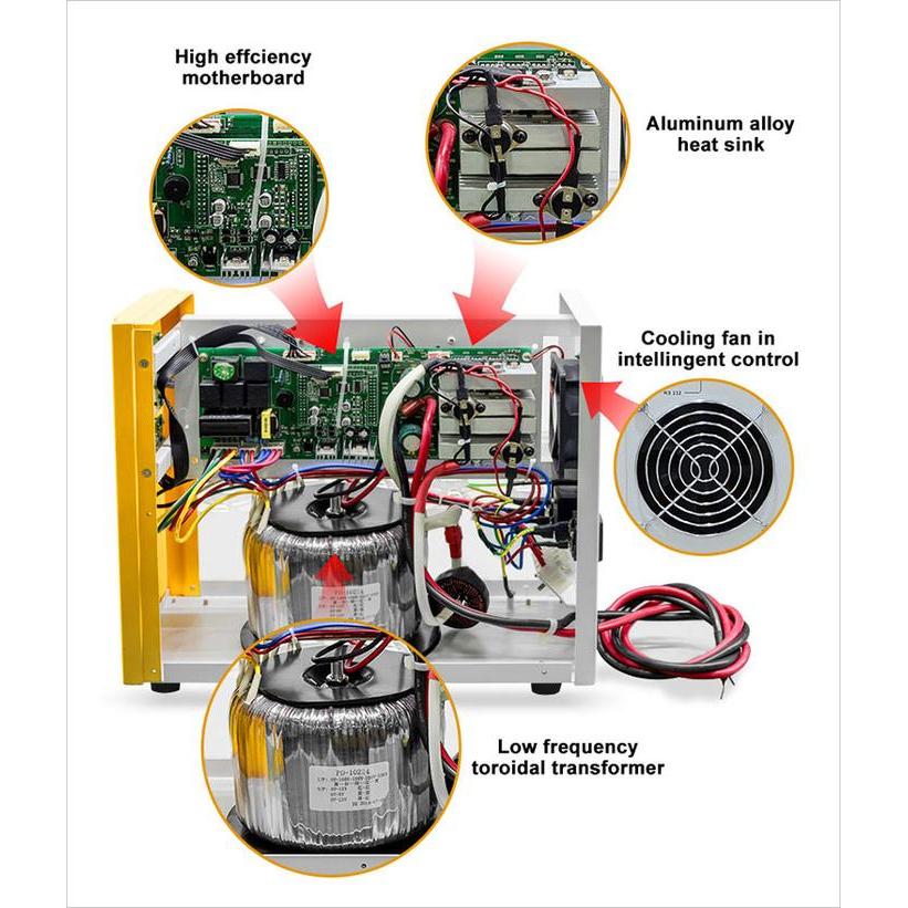 Inverter UPS PSW Low Frequency Sinus Travo Trafo Toroid 1500W 12V
