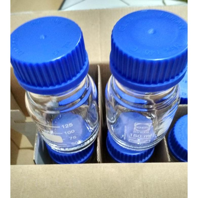 DURAN BOTTLE LABORATORY CLEAR 150 ML/BOTOL DURAN KACA 150 ML