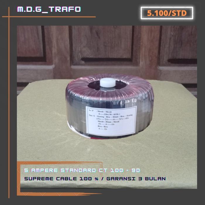 trafo toroid donat 5A CT 100V - 90V
