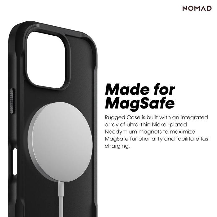Case for iPhone 13 14 15 16 17 Pro Max Mini Nomad Rugged Leather MagSafe Hybrid Casing
