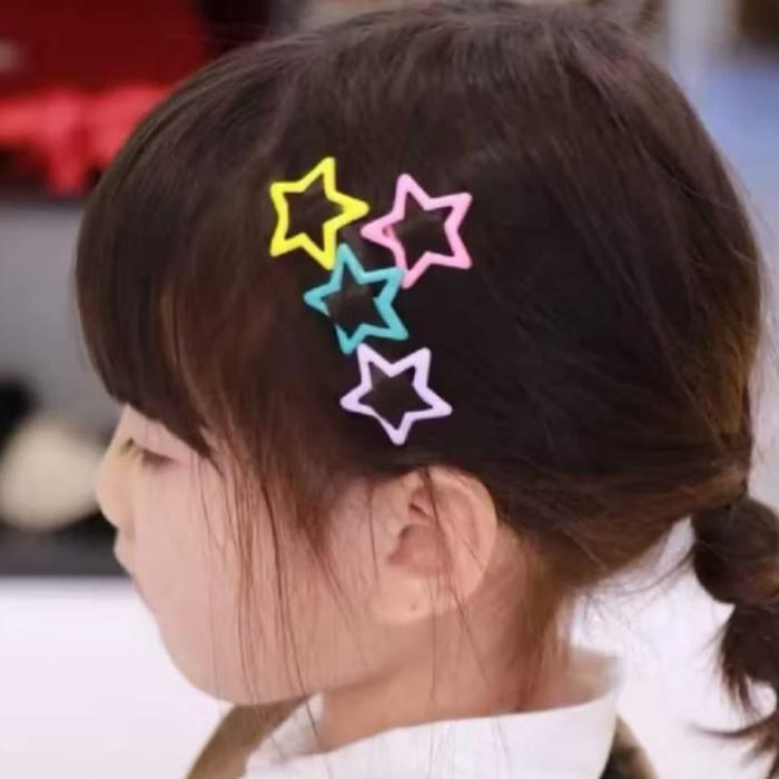 100pcs Jepit Rambut Bintang Korea Klip Bintang Korea Jepit Anak Bintang Jepit Rambut Bintang
