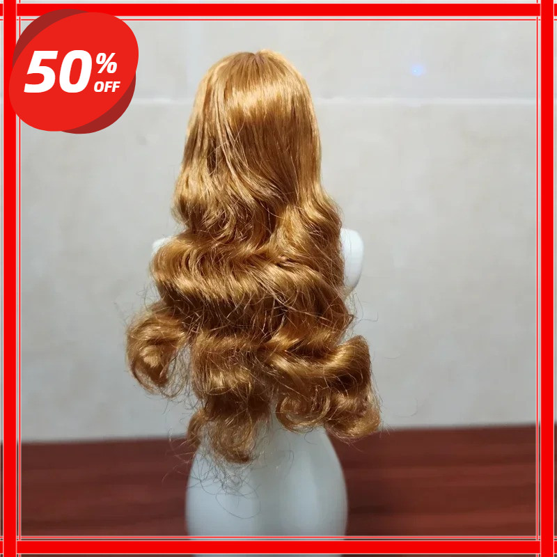 In Stock Collectible 1/6 Scale Female Head Sculpt Hair Wig Model Soldier Accessories Model for 12"