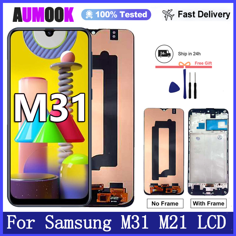 Super AMOLED For Samsung Galaxy M31 M21 LCD Display Touch Screen Ditigizer For Samsung M31 M315F