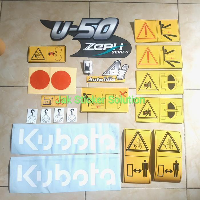 Stiker Kubota U50