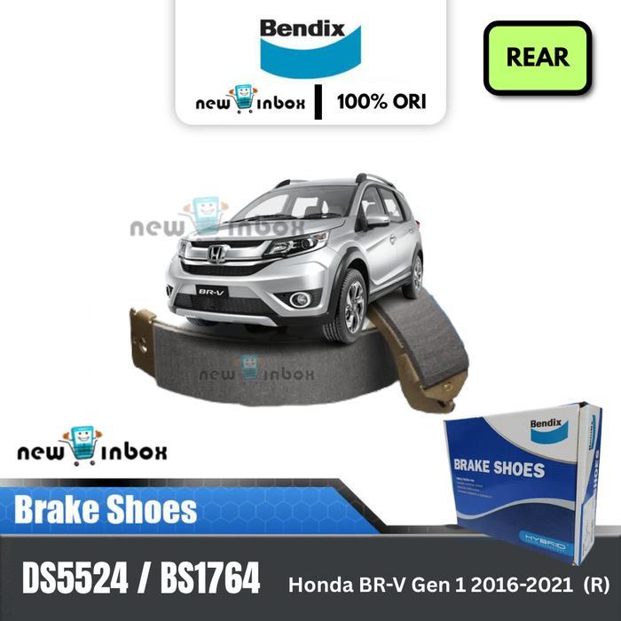 Bendix Kampas Rem Belakang Tromol Honda BRV BR-V 2016-2021 DS5524 / BS1764 Rear Brake Shoes Original