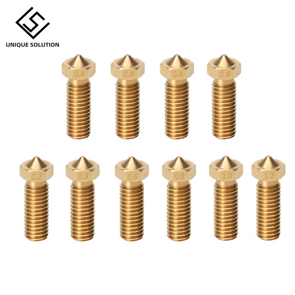 3D Printer Volcano Nozzles for Artillery Sidewinder X1 AND Genius 0.2/0.3/0.4/0.5/0.6/0.8/1.0/1.2