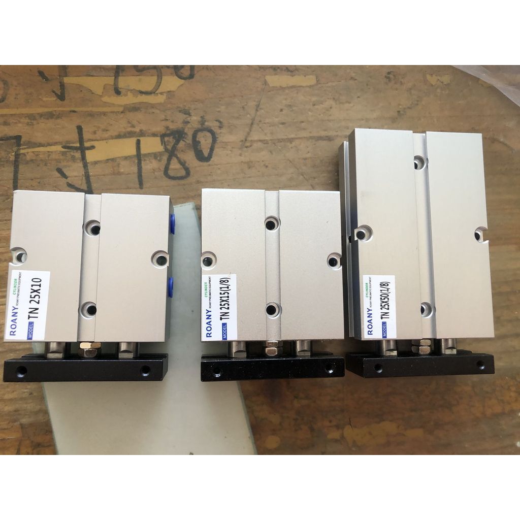 FLASH SALE    TN25 TDA Twin Spindle Air Cylinder Bore 25mm Stroke 10-200mm Dual Action Air Pneumatic