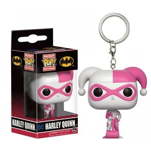 Funko Keychain Harley Quinn Pink & White 9898