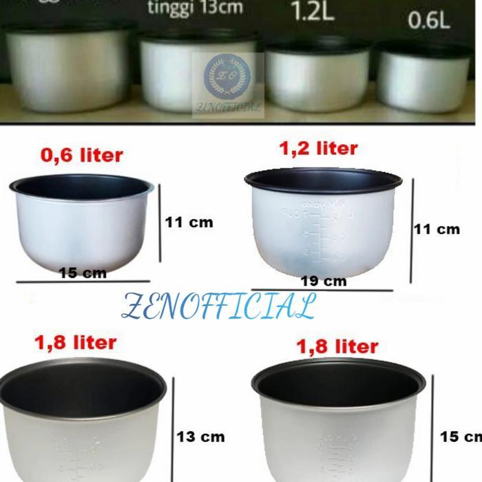 Panci Magic Com Miyako 0.6-1.8 Liter 100% Original/ Panci Rice Cooker