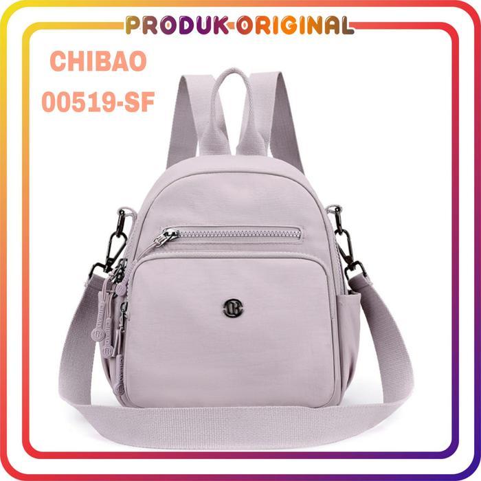 CHIBAO - TAS RANSEL CHIBAO 2 FUNGSI 00519-SF POLYESTER WATERPROOF TAS RANSEL WANITA TAS SELEMPANG