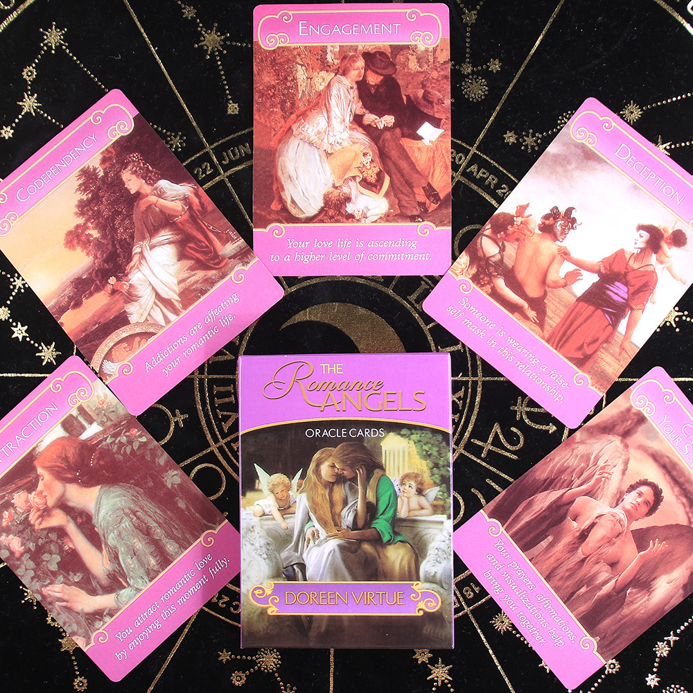 The Romance Angels Tarot Oracle Cards Deck|The 44 Romance Angel Oracle Cards by Doreen Virtue Rare O