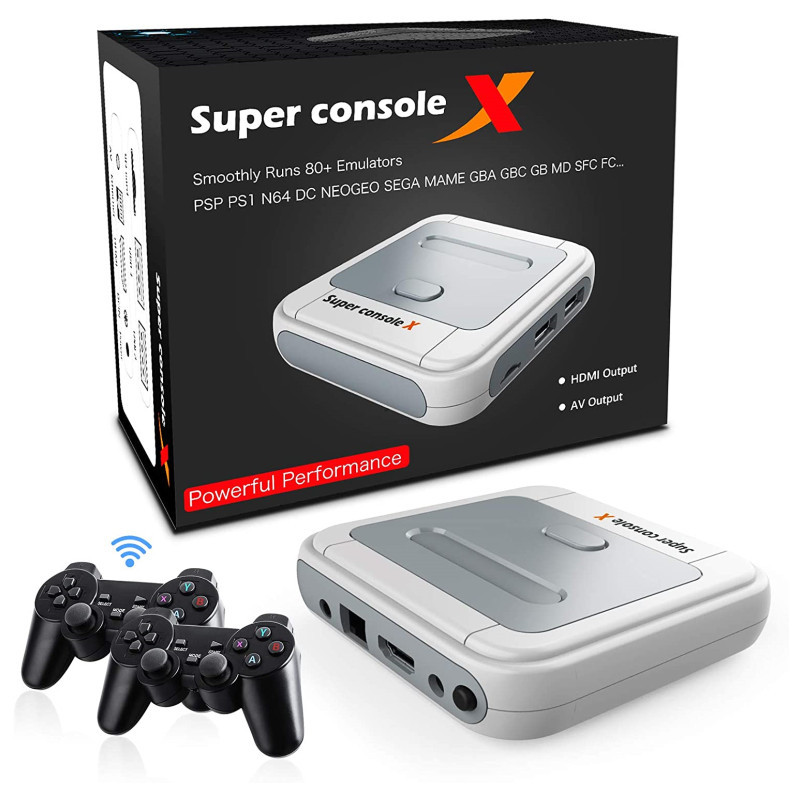 Kinhank Super Console X Pro Amlogic S905X Wireless TV Game Console Player TV Box 4K HD Support for P