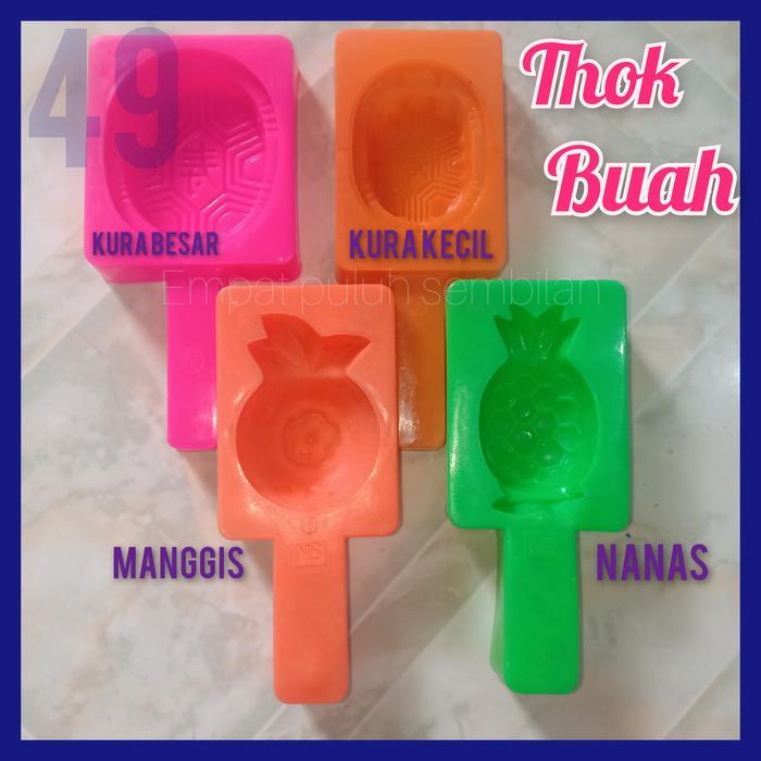 1 Lusin Cetakan Kue Thok Buah / Cetakan Kue Nanas Manggis Kue Ku Kura