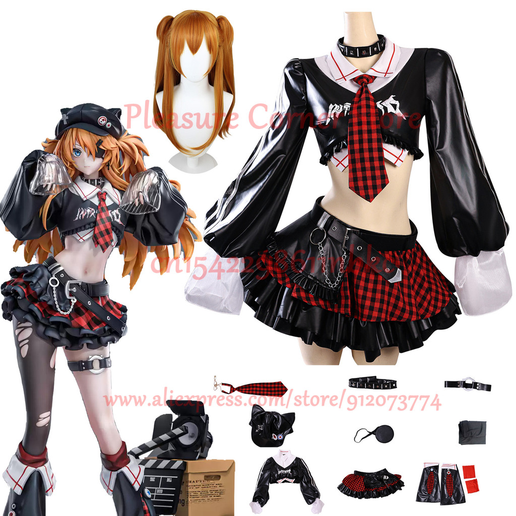 2025 New EVA Asuka Langley Soryu Cosplay Costume Full Set Outfis Shikinami Asuka Langley EVA Cosplay