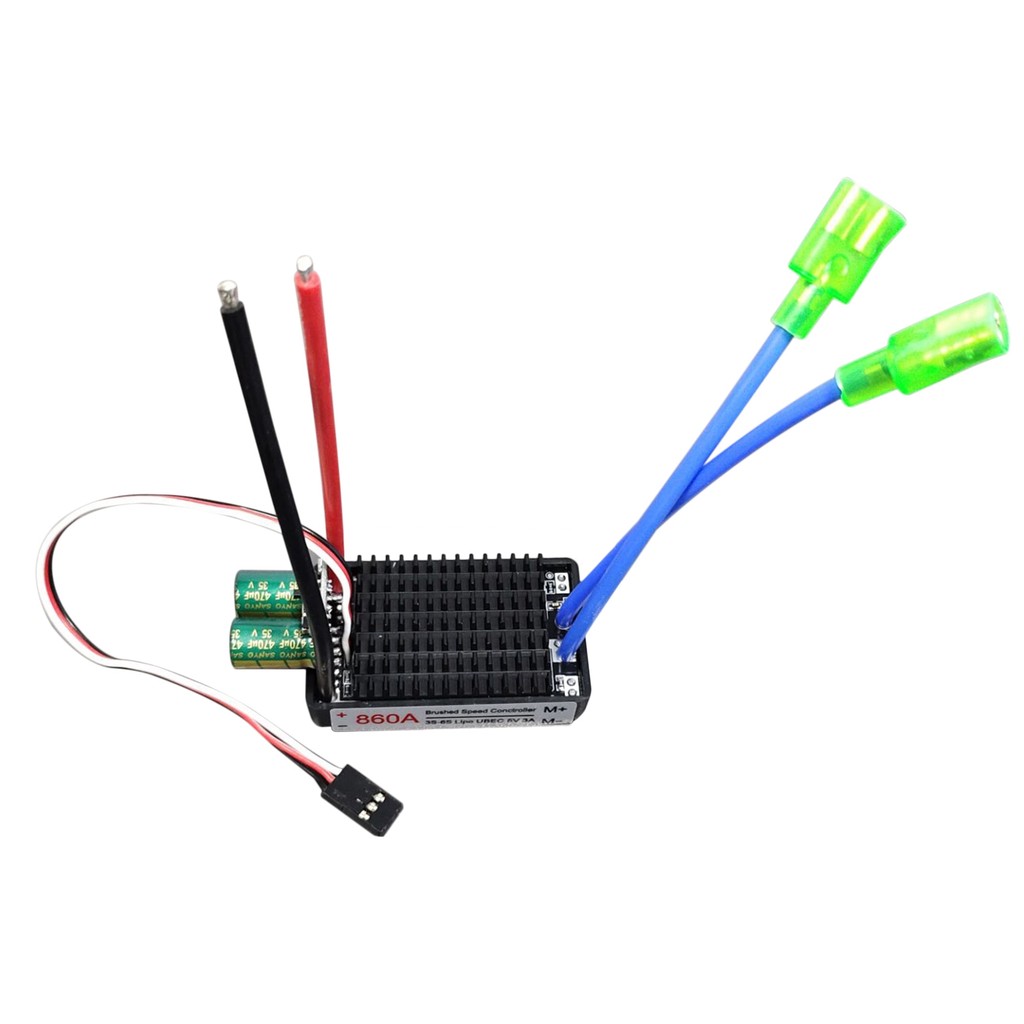 High Power 12V-24V Waterproof Bidirectional Rc Esc Brush Esc For Rc Car And Boat 860A