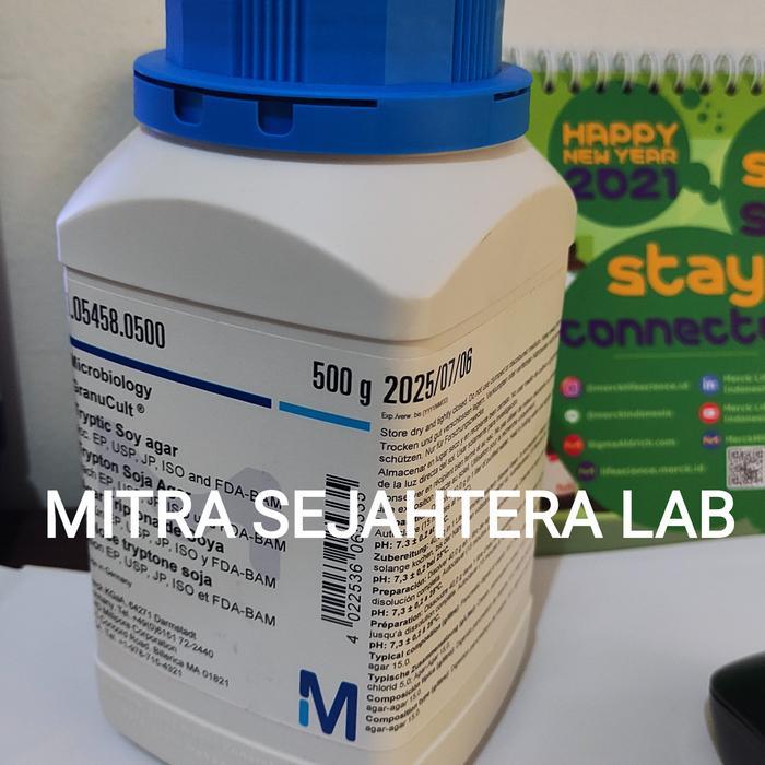 TRYPTIC SOY AGAR MERCK 500 GRAM 105458 / 1.05458.0500 / TSA / 1.05458