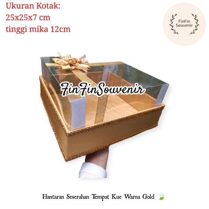Kotak Hantaran Seserahan Mika Kotak Kue Satuan Model Pita