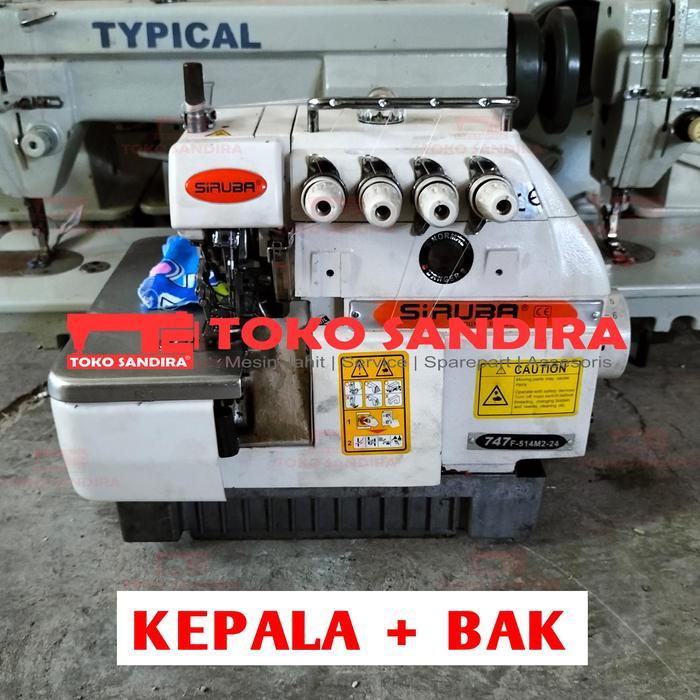 Mesin obras benang 4 second/mesin obras siruba benang 4 murah - kepala+bak saja