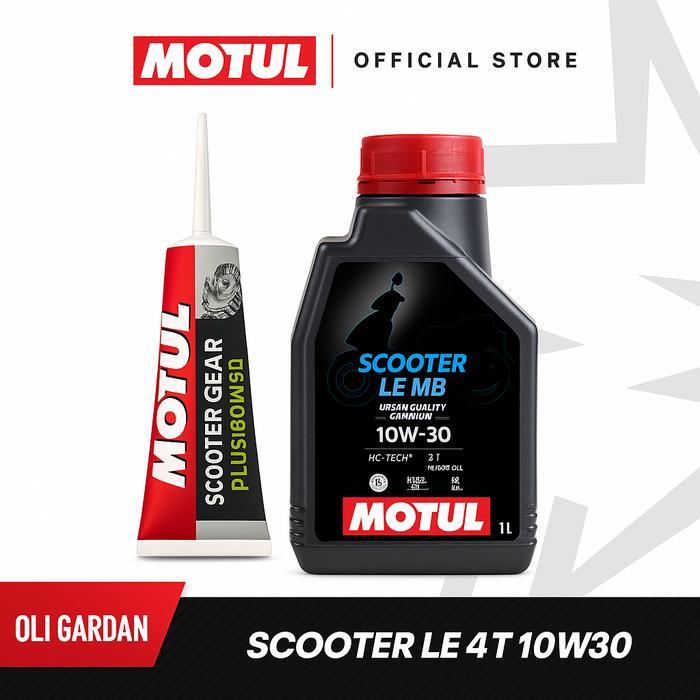Motul Oli Motor Scooter Le 10W30 1L Oli Mesin Matic Honda Beat Scoopy Vario Dll 100% Original Ada