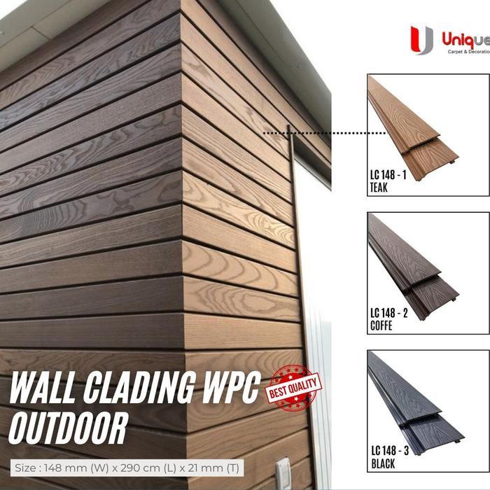 Top WPC Plafon / Ceiling WPC / Wood Panel Dinding Outdoor / Wall Cladding