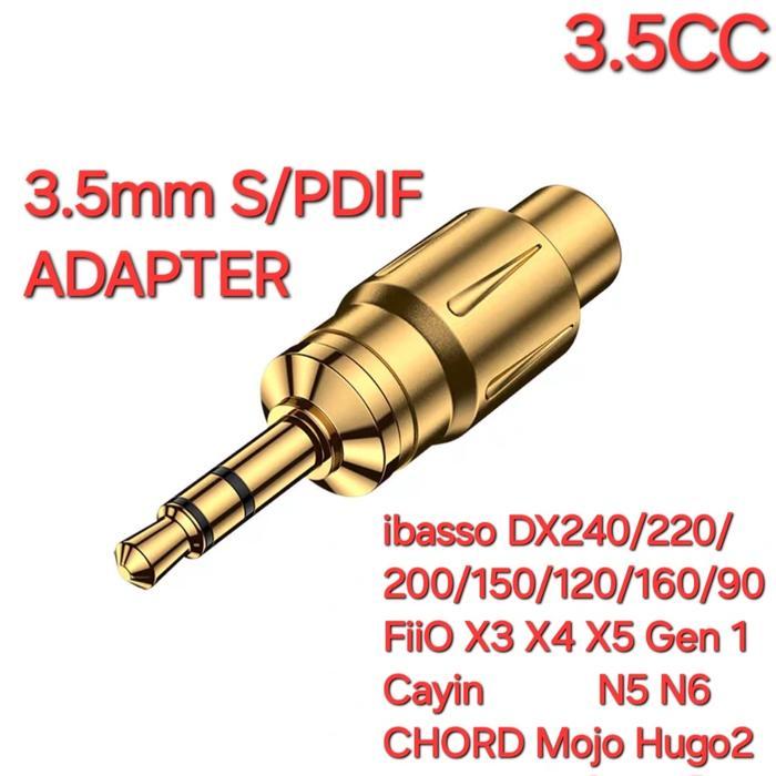 Move On 3.5Cc 3.5Mm M To Rca F Audio Adapter For Mojo, Fiio, Ibasso