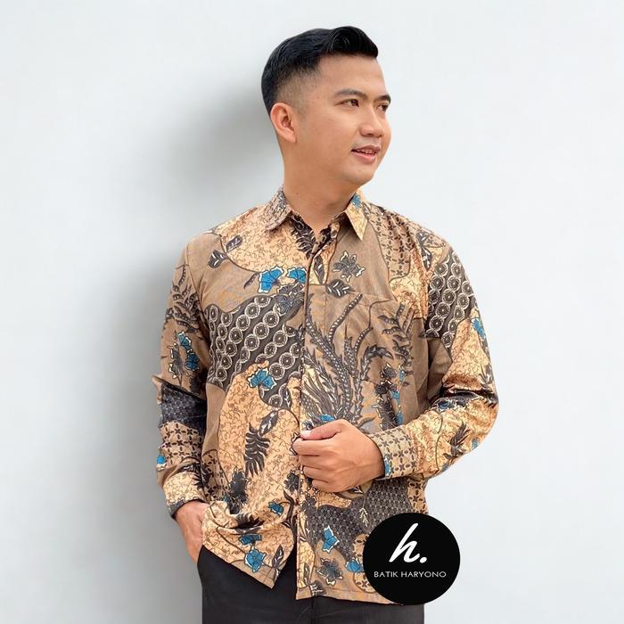 Baju Kemeja Batik Pria Lengan Panjang Mewah Terbaru Buat Kondangan