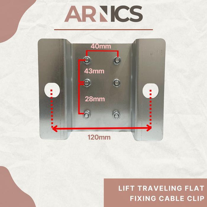 LIFT TRAVELING FLAT FIXING CABLE CLIP / ELEVATOR PARTS ELEVATOR CABLE CLIP BOX / SPAREPART LIFT