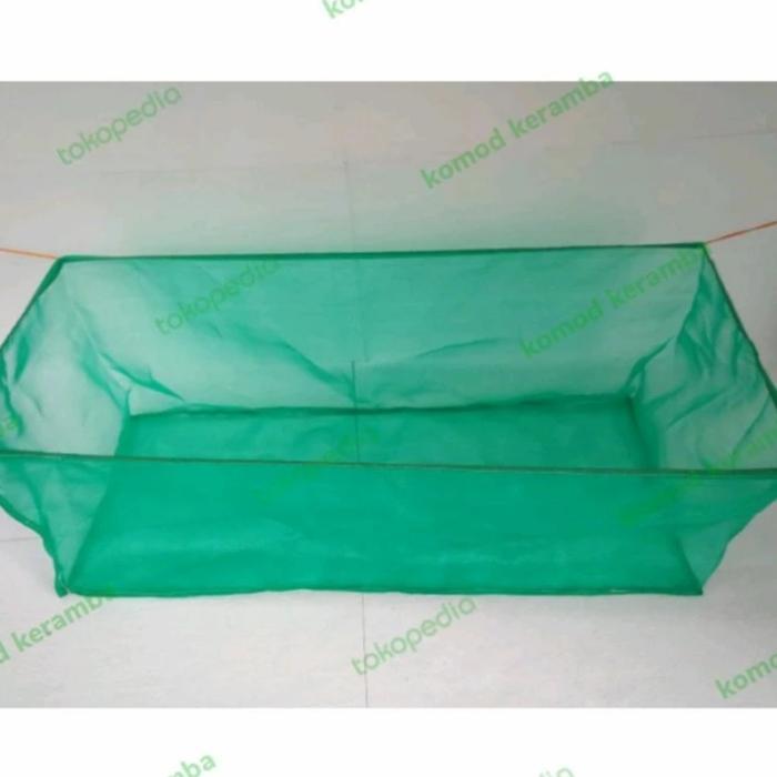 SIAPKIRIM 0K2105 Keramba hapa 2m x 1m x 0.5m ikan burayak larva anak kain kasa READY STOCK
