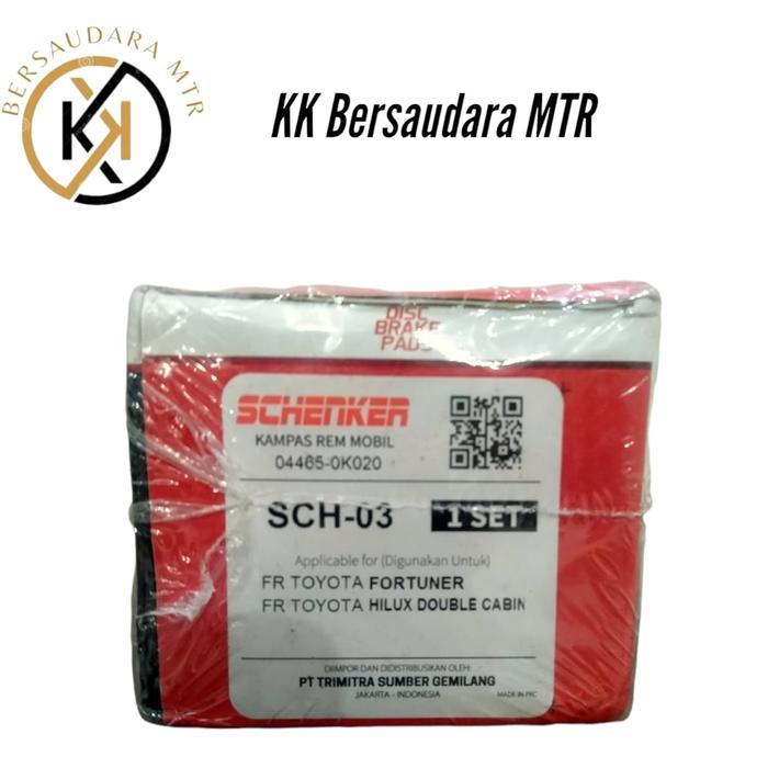 SCH-03 / Brake Pad Schenker / Fortuner / Hilux D.Cabin