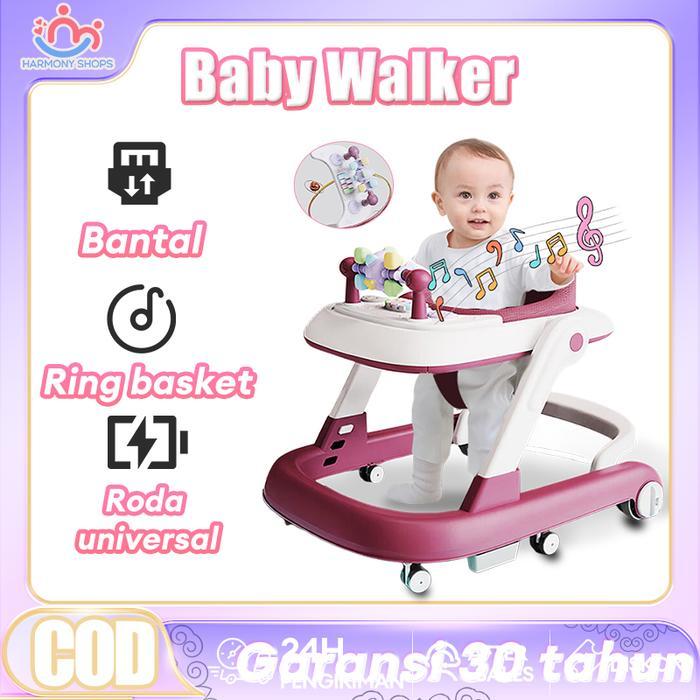 TERLARIS [COD]Baby Walker Lipat untuk Belajar Berjalan - Roda Bayi Kereta Bayi Toys Anak-Anak