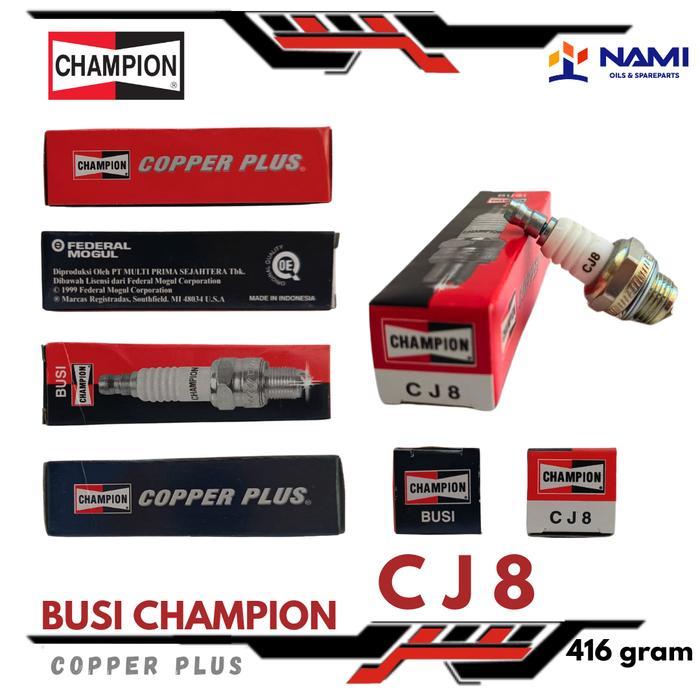 *CHAMPION BUSI CJ8 / CJ 8* untuk Mesin Potong Rumput AGRINDO TASCO , TANAKA , YAMAHA , VICTA ,